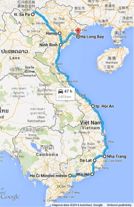 Vietnam nasza mapa